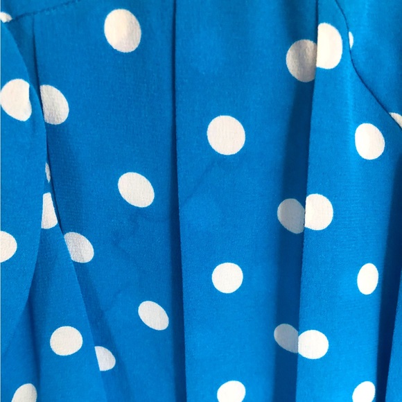 Azure Blue Alessandra Rich Pleated Embellished Silk Crepe de Chine Dress - Picture 16 of 16